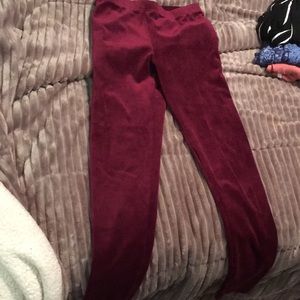 Velvet leggings